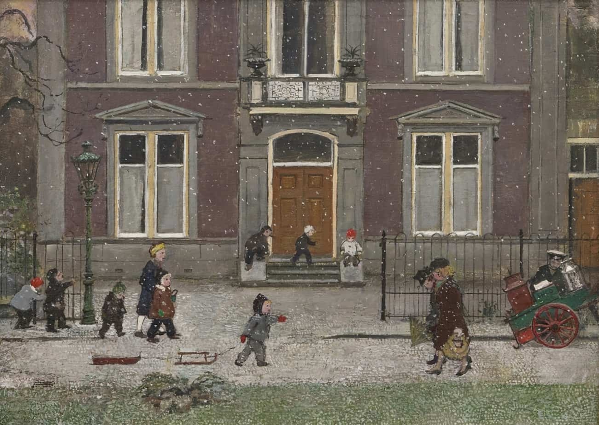 Harm Kamerlingh Onnes: Winter in Delft, Het Sint Joris Gasthuis