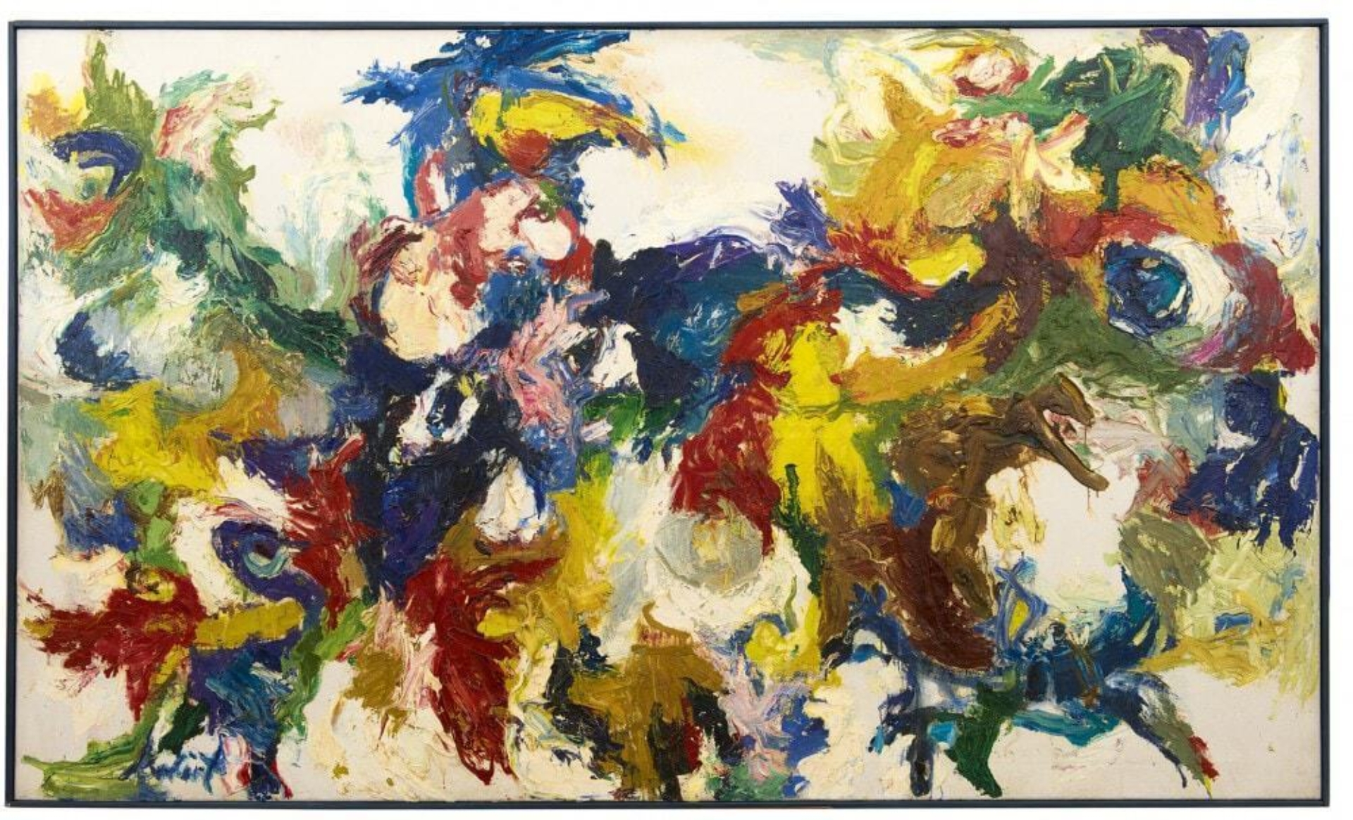 Steven Kwint: Abstracte compositie (in lijst)