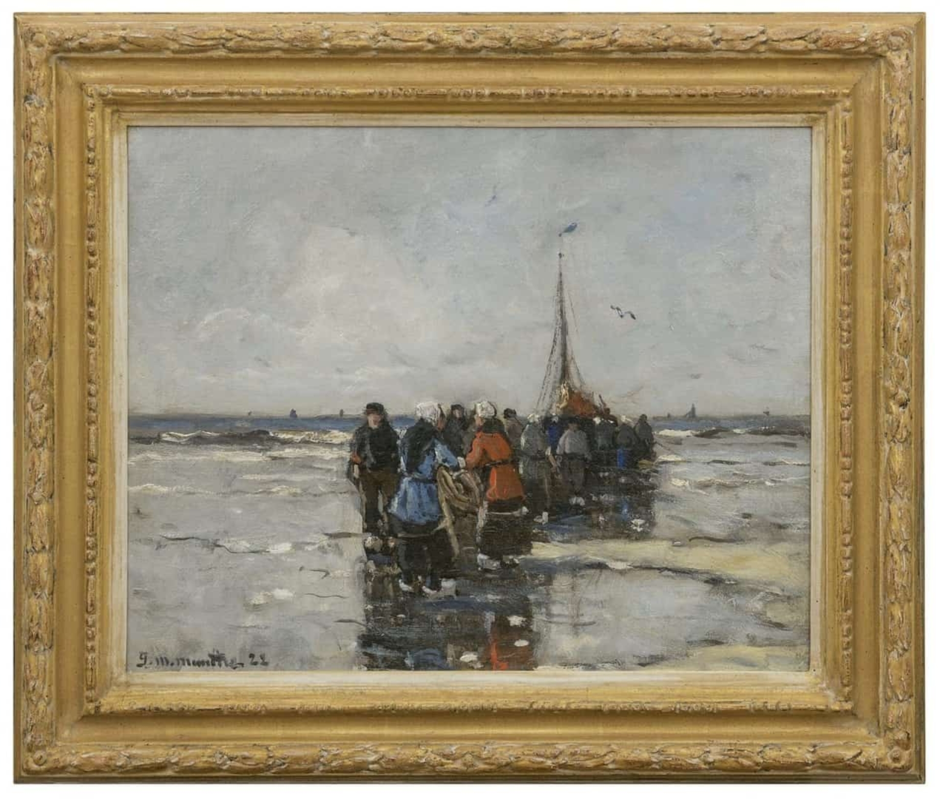 Gerhard Arij Ludwig 'Morgenstjerne' Munthe: Het laden van de visvangst (in lijst)