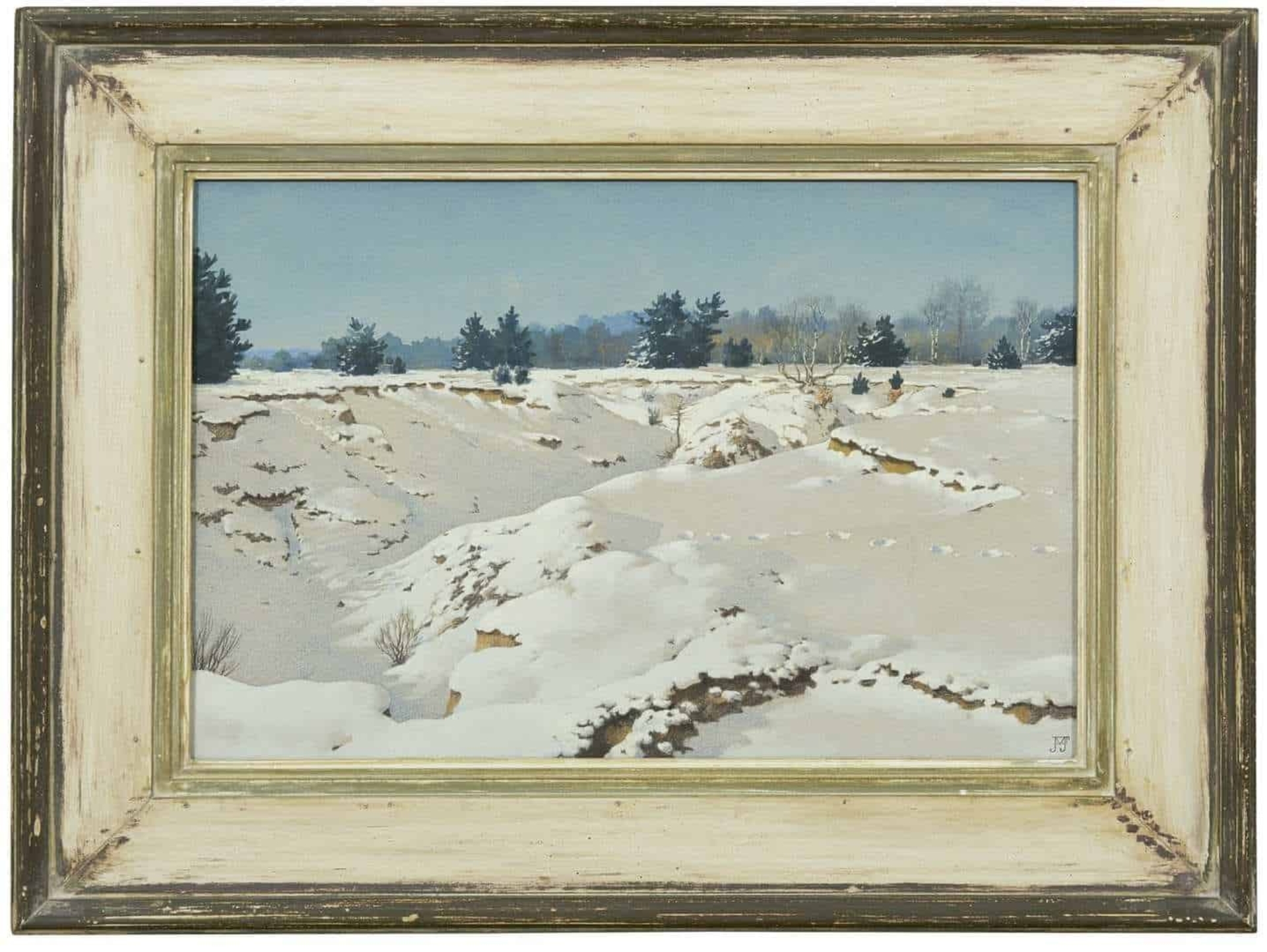 Jan Voerman jr.: Winterlandschap (in lijst)