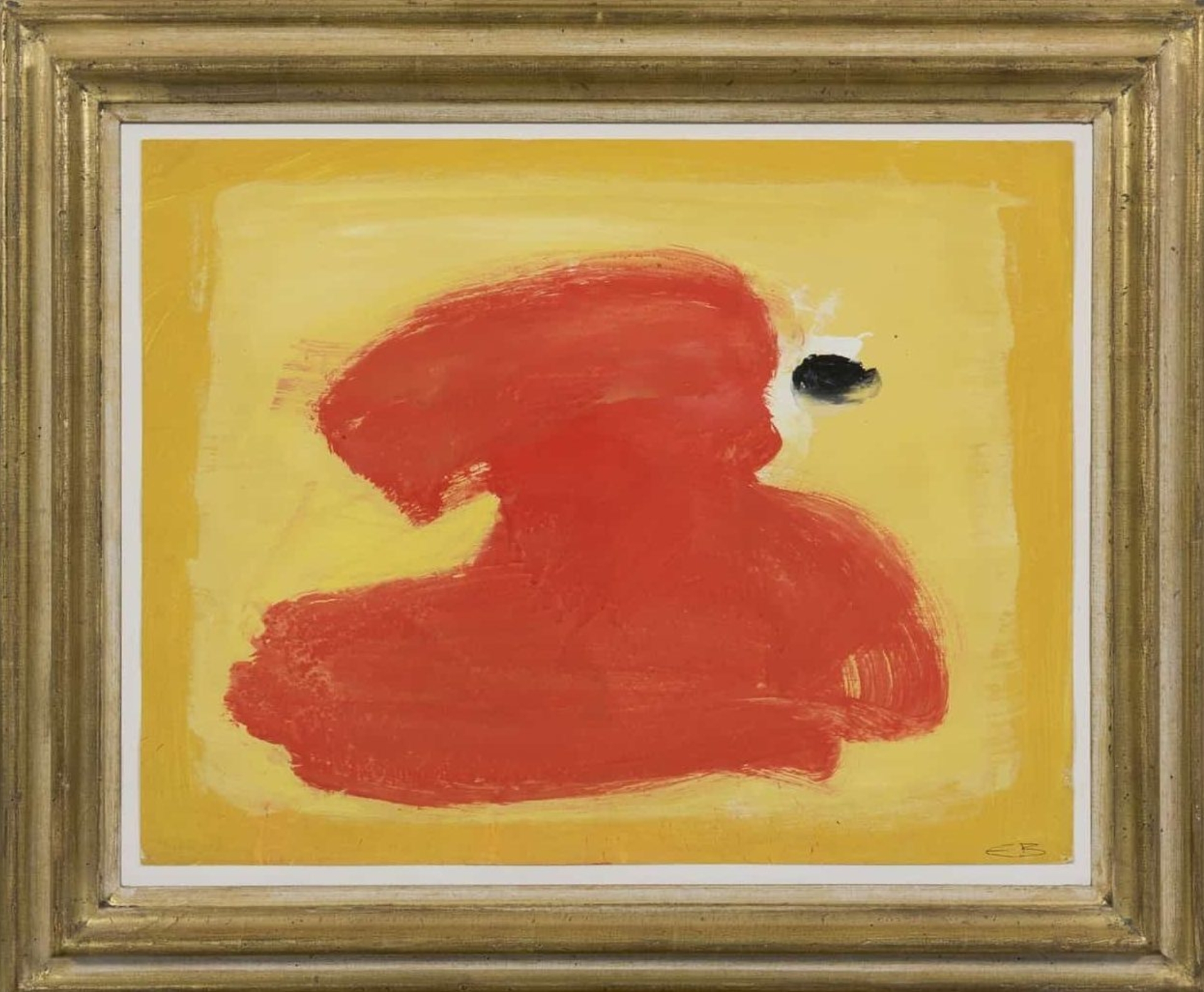 Eugène Brands: Rood teken (in lijst)