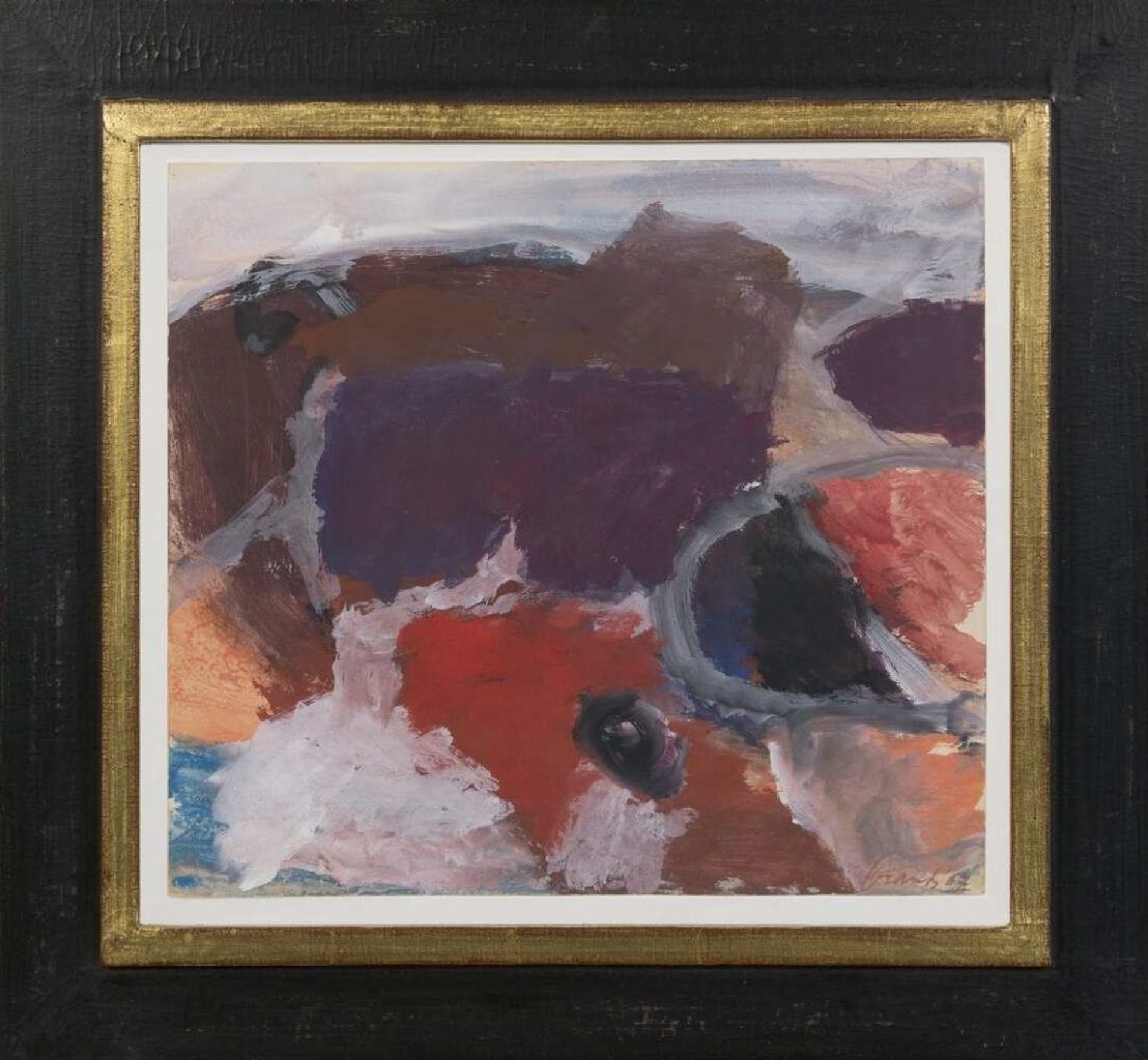 Eugène Brands: Landschap (in lijst)