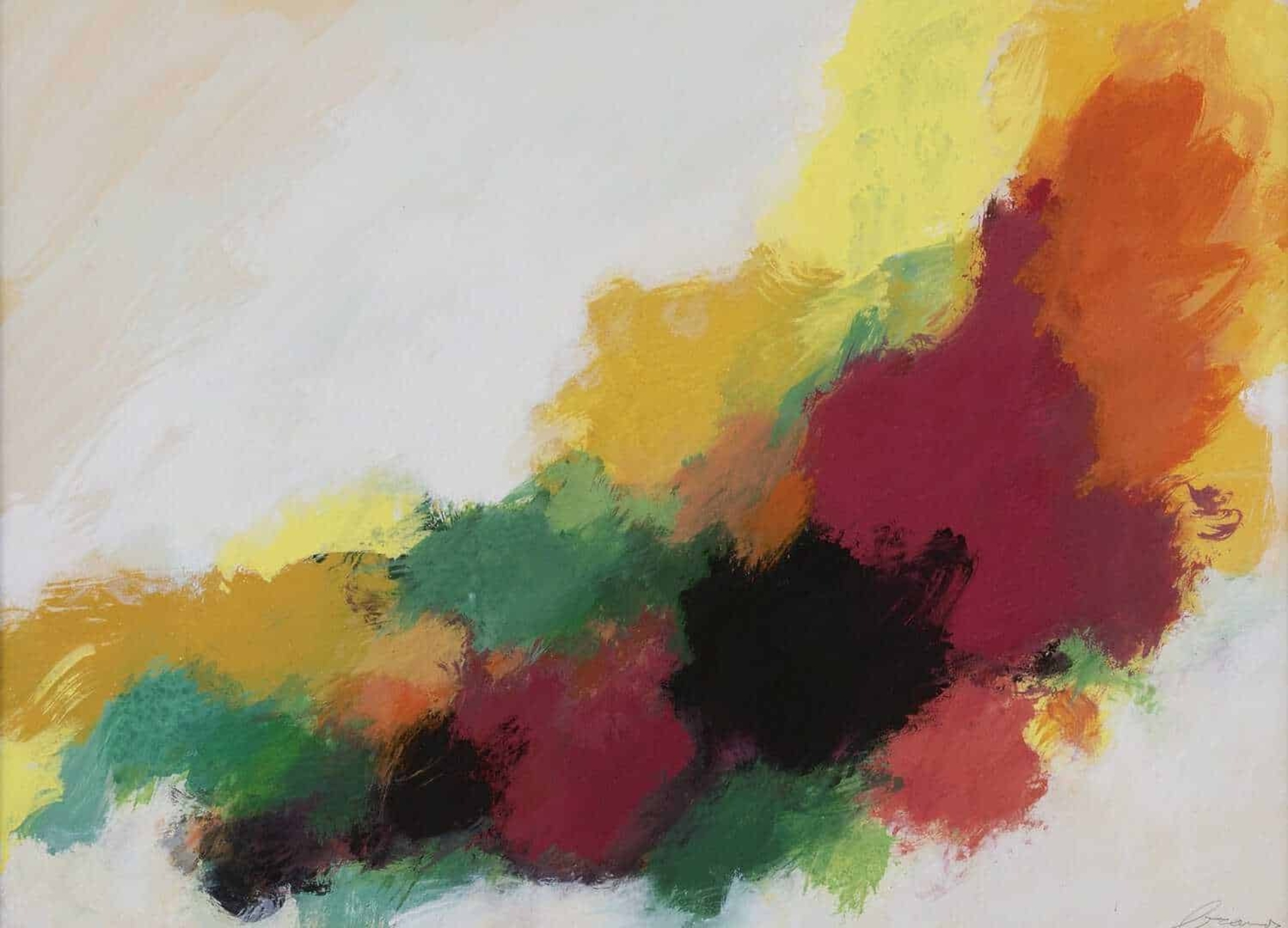 Eugène Brands: Compositie met witte achtergrond