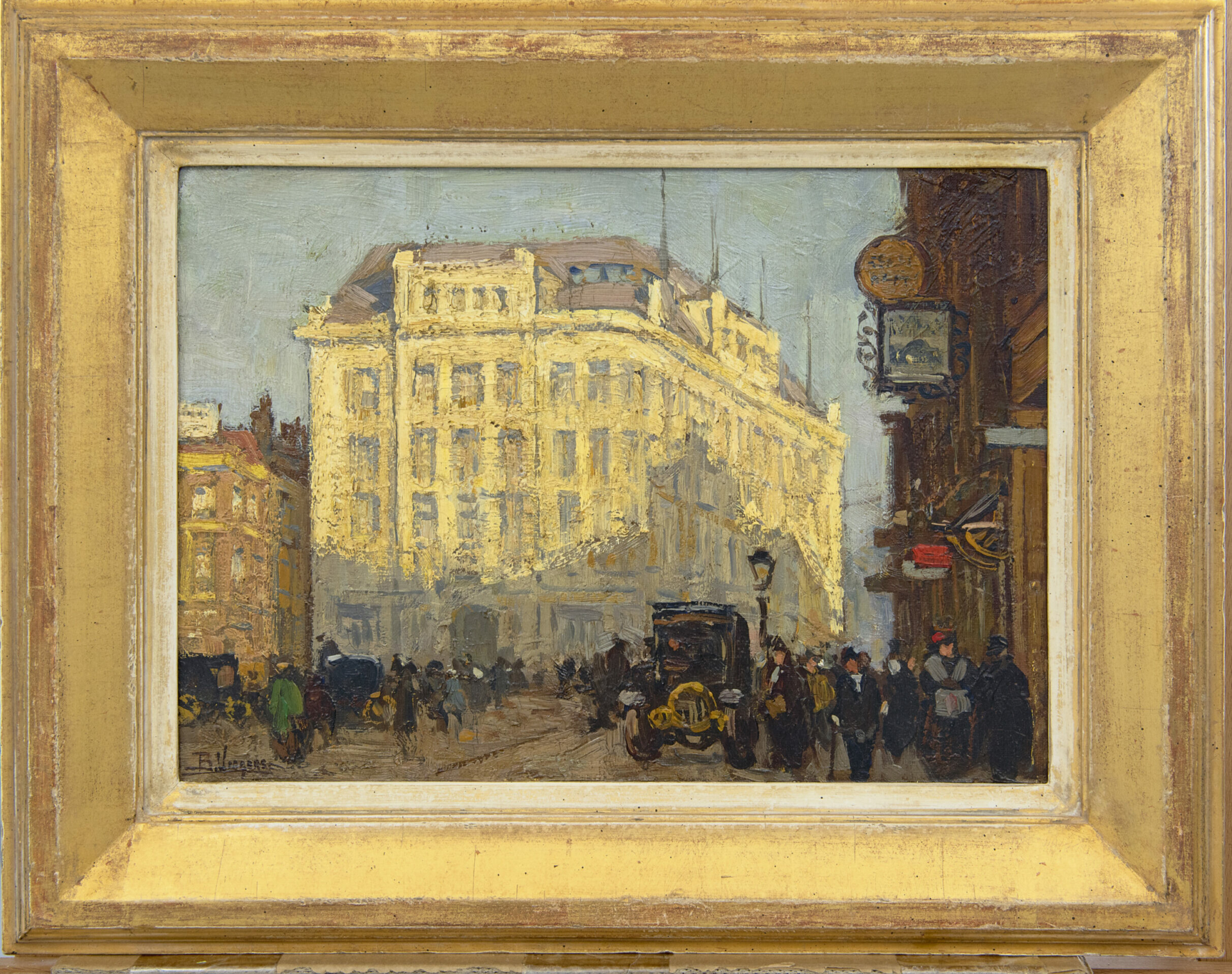 Ben Viegers: De Gravenstraat in Den Haag (in lijst)