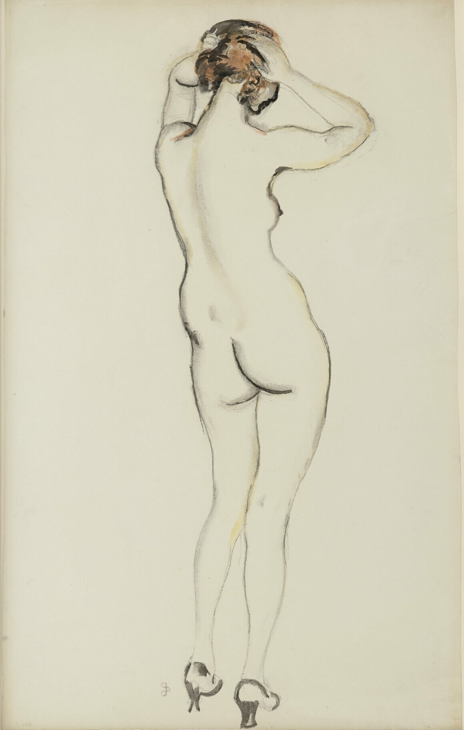 Jan Sluijters: Standing nude