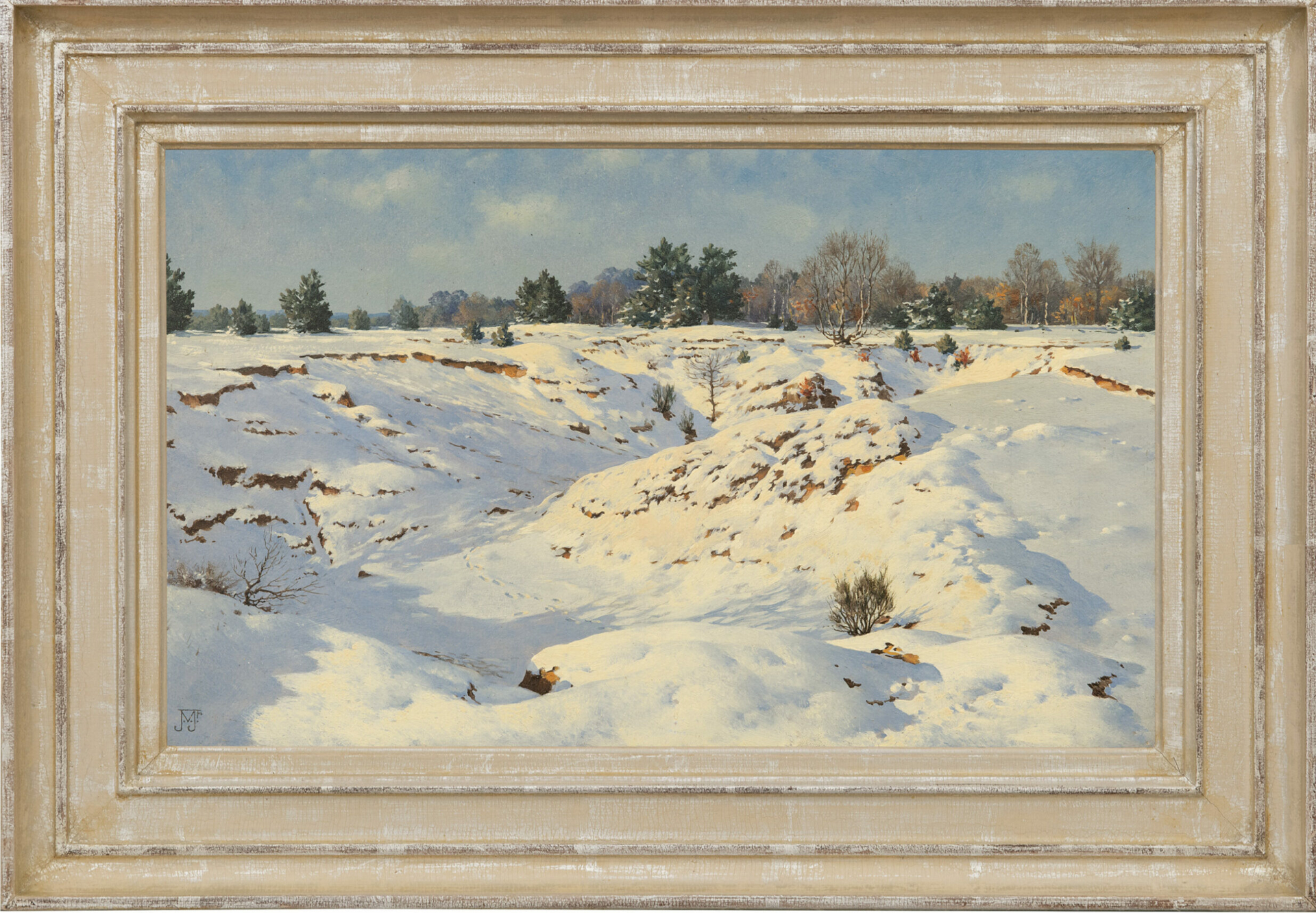 Jan Voerman jr.: Sneeuwlandschap (in lijst)