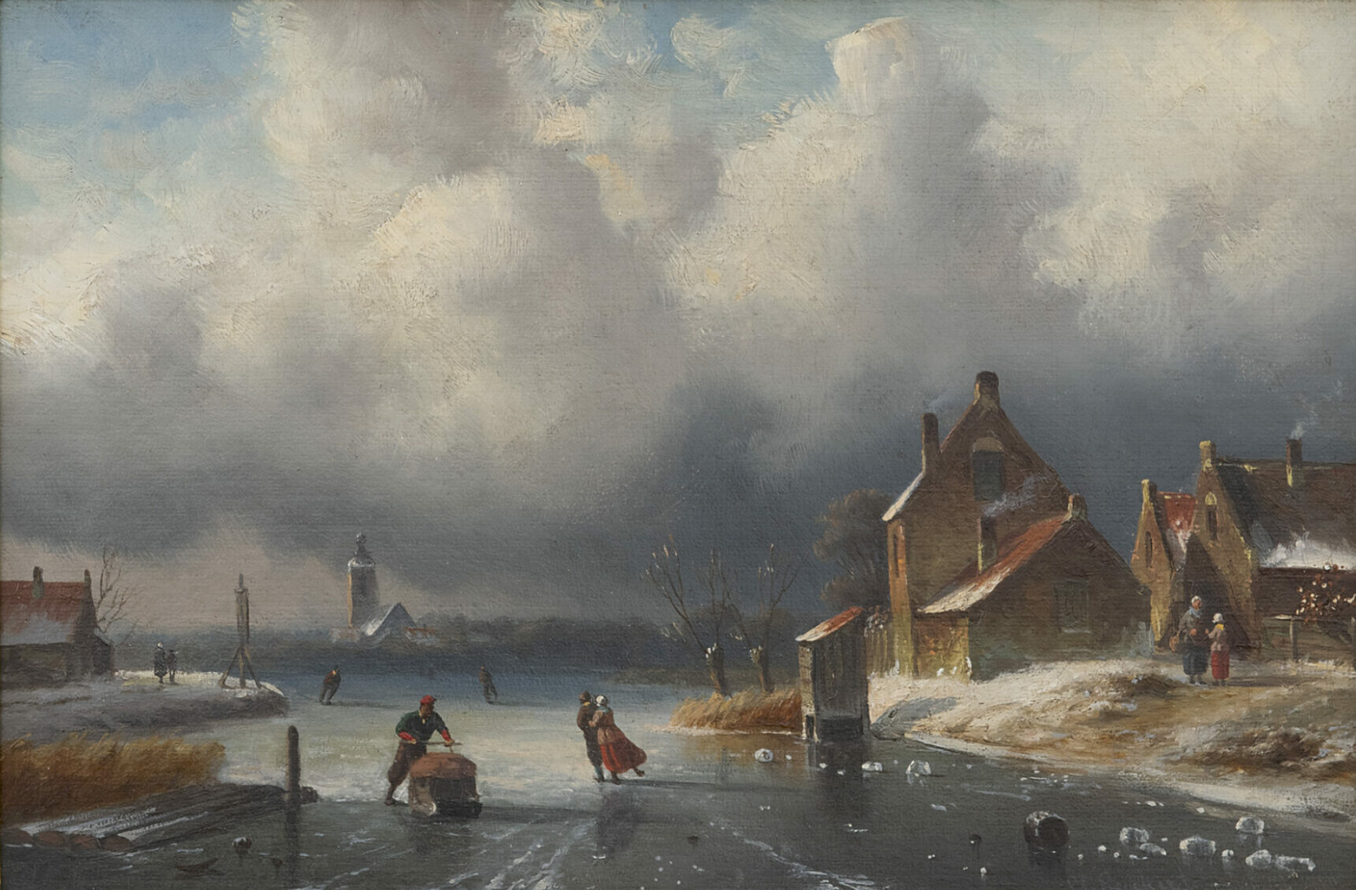 Charles Leickert: Schaatsplezier op een winterse dag