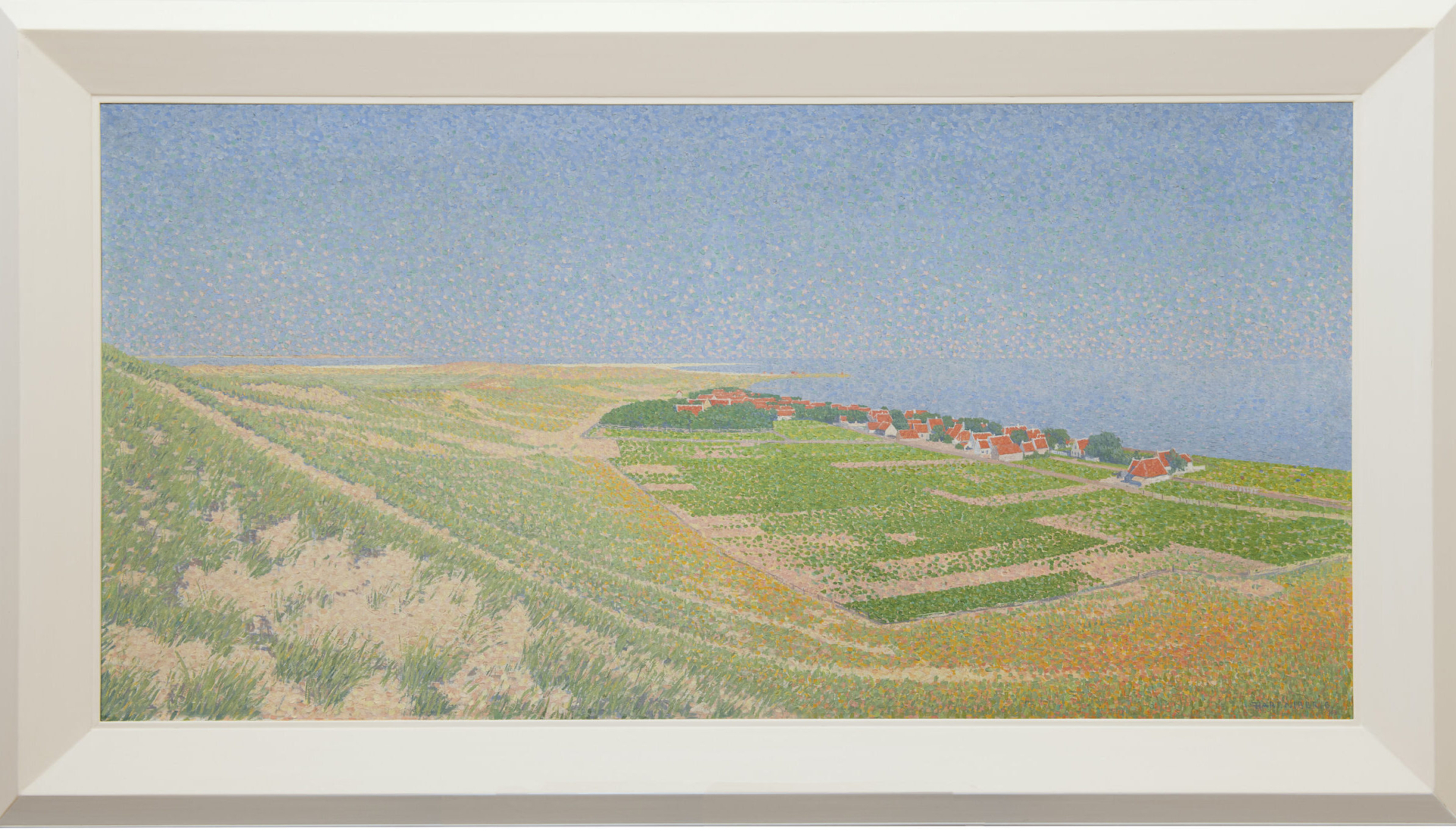 Ferdinand Hart Nibbrig: Gezicht op Vlieland (in lijst)