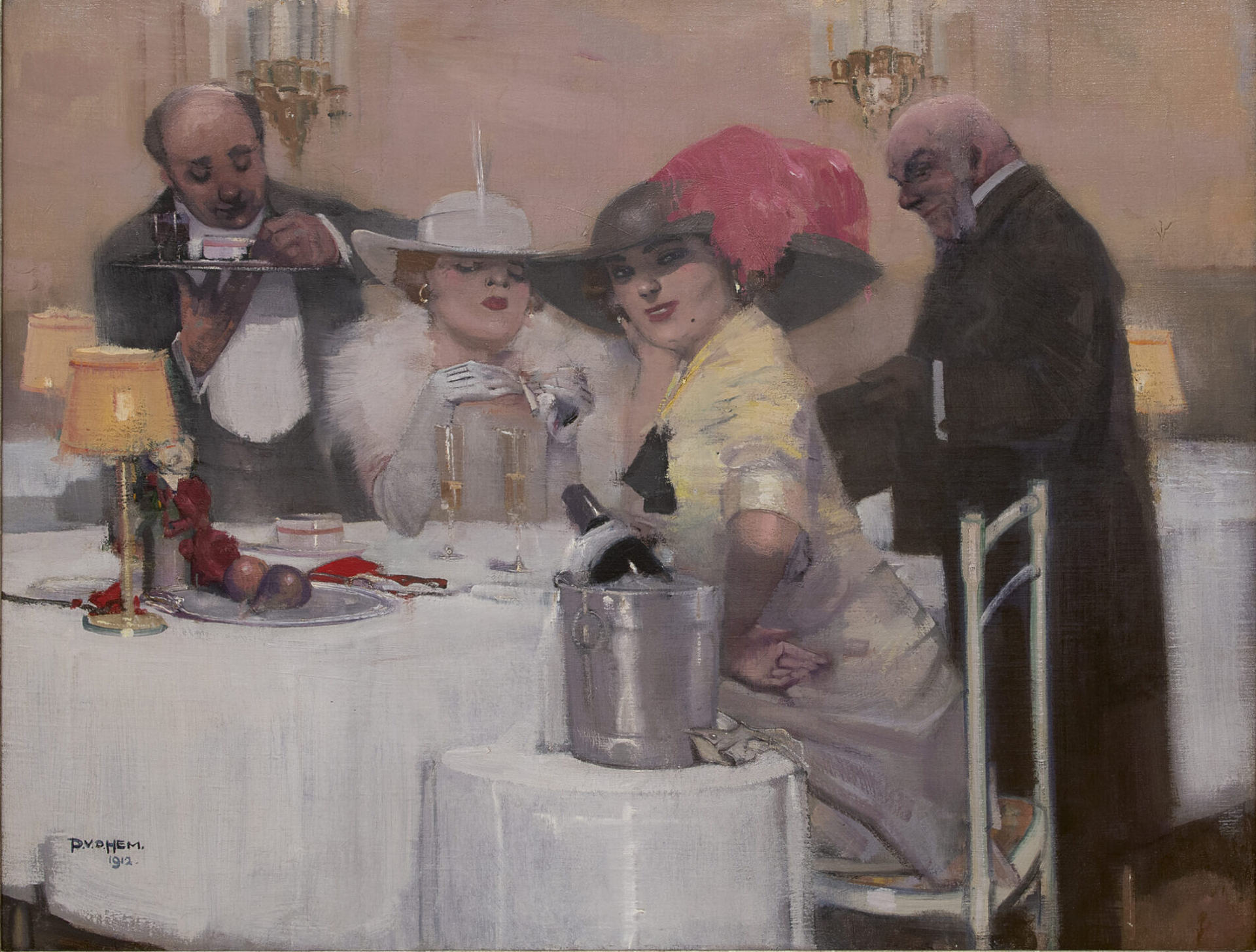 Piet van der Hem: In het restaurant