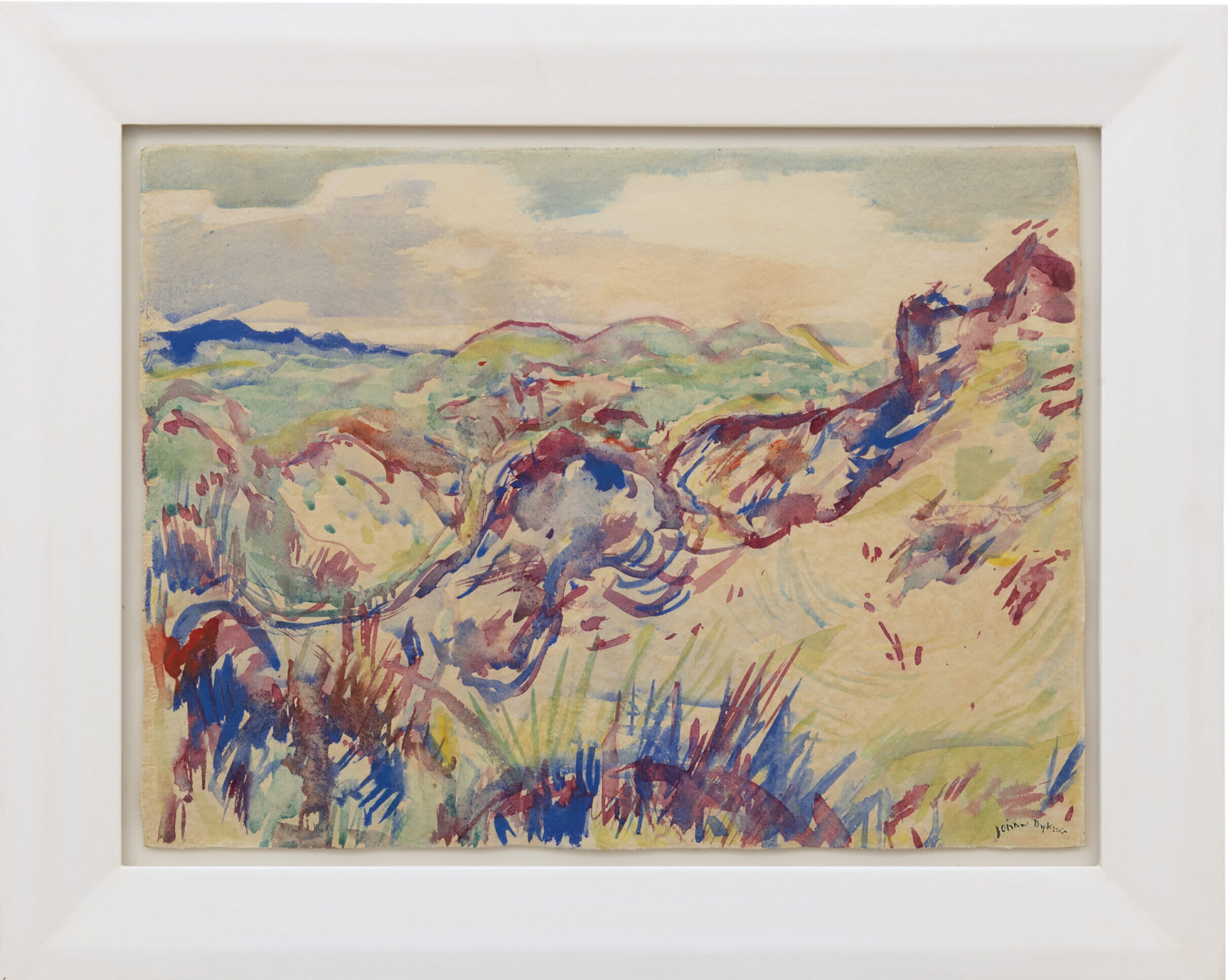 Johan Dijkstra: Dunes of Ameland (framed)