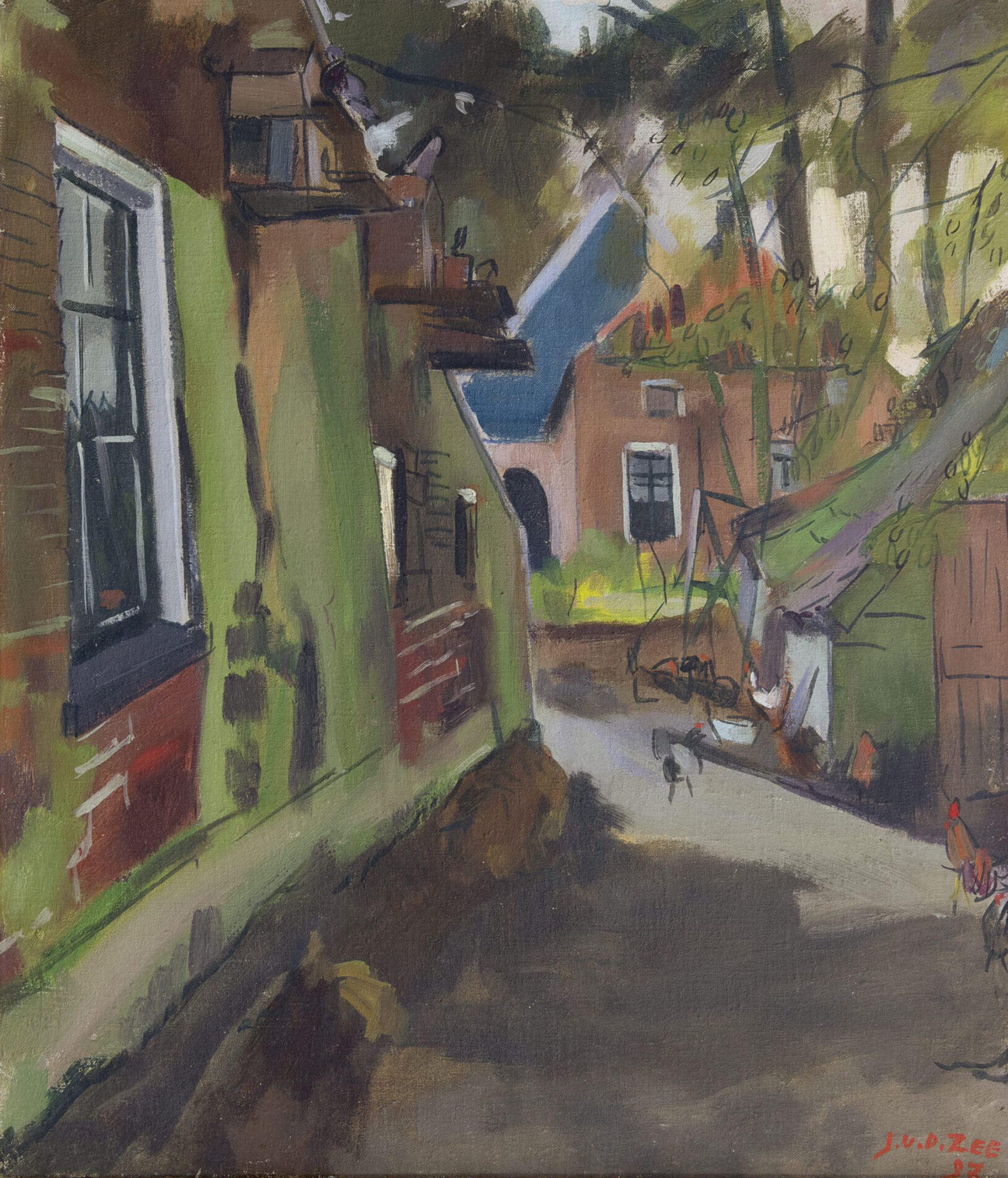 Jan van der Zee: Dorpsstraatje
