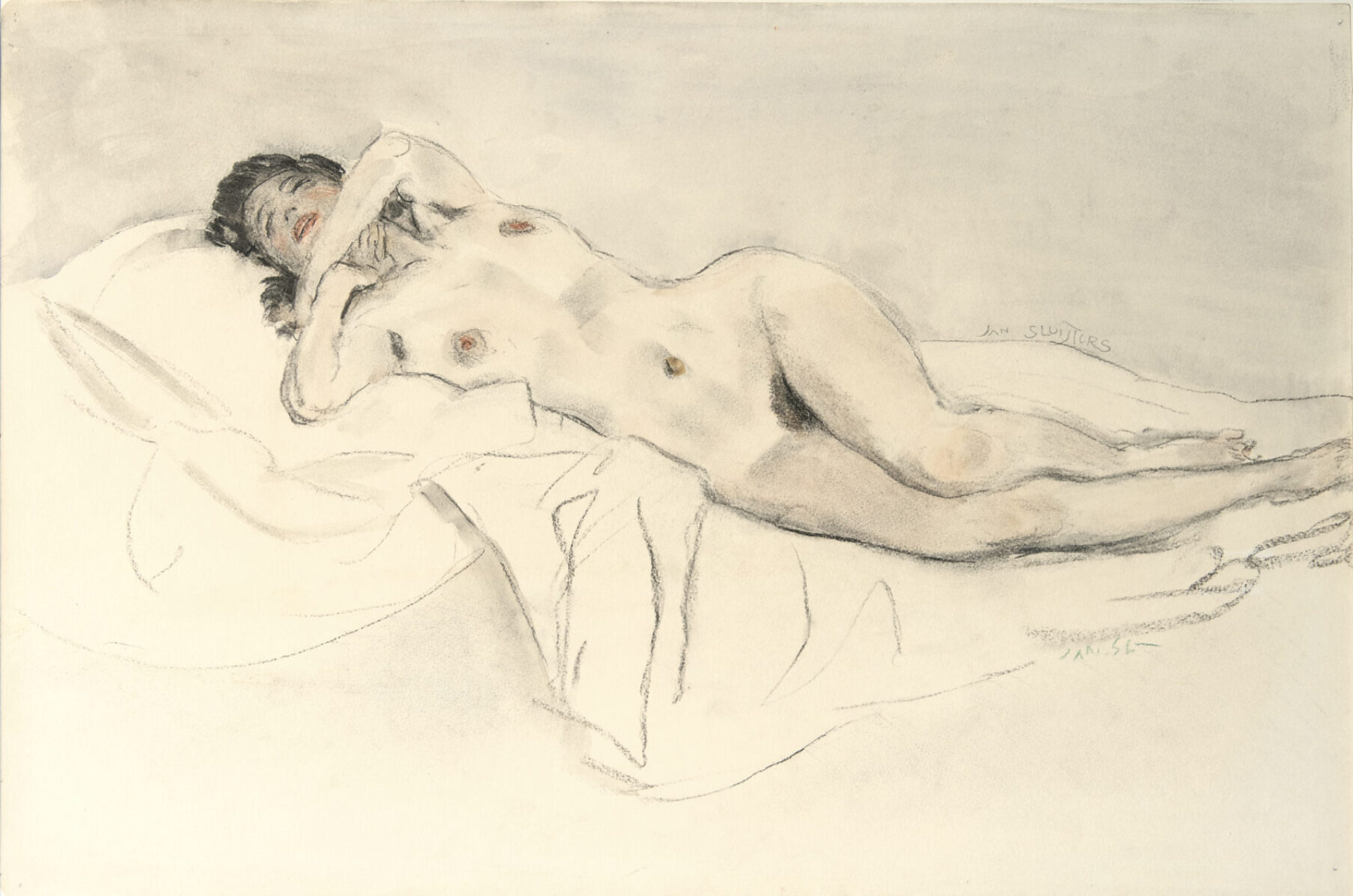 Jan Sluijters: Reclining nude
