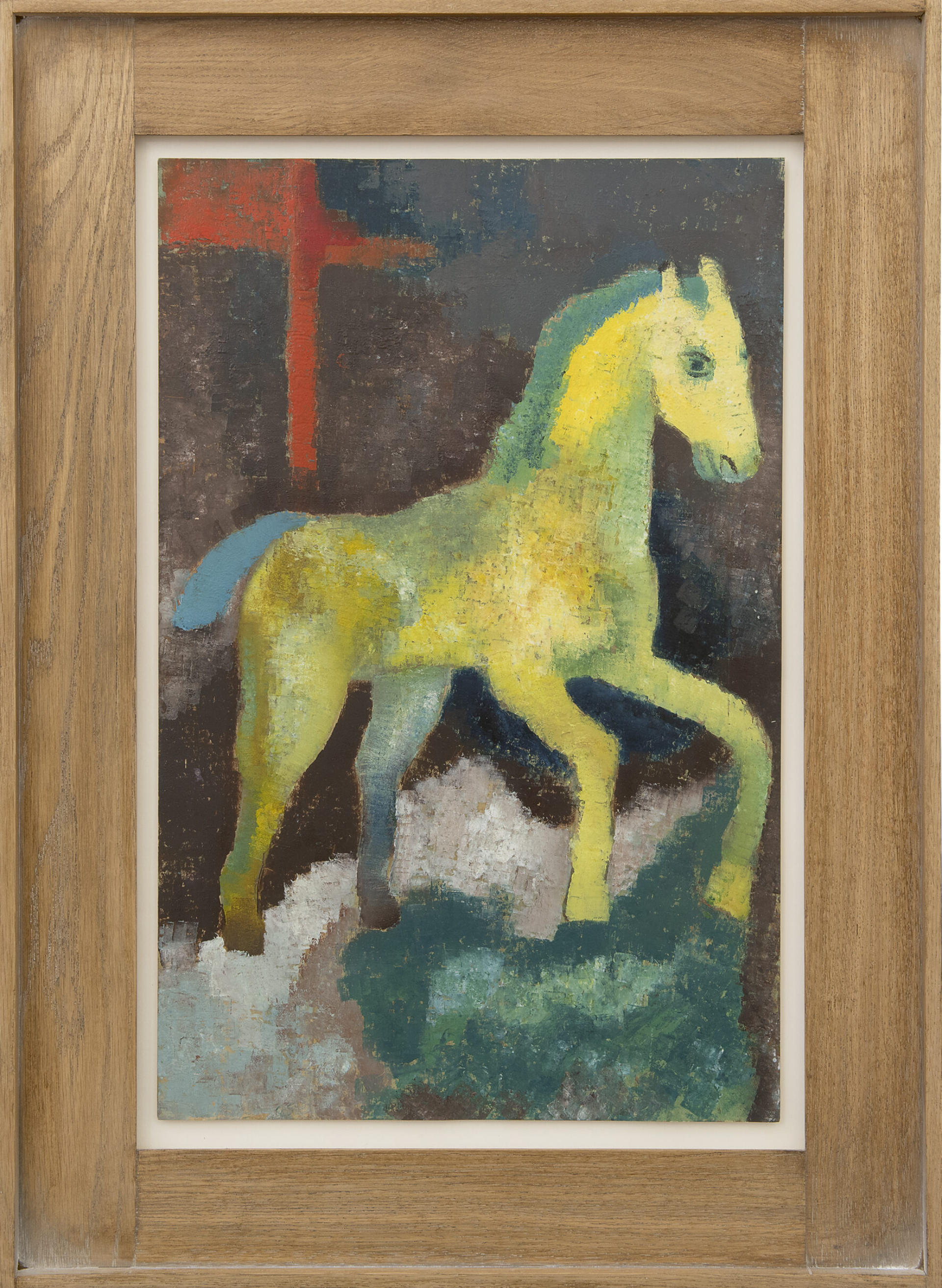 Hendrik Nicolaas Werkman: Geel paard (in lijst)