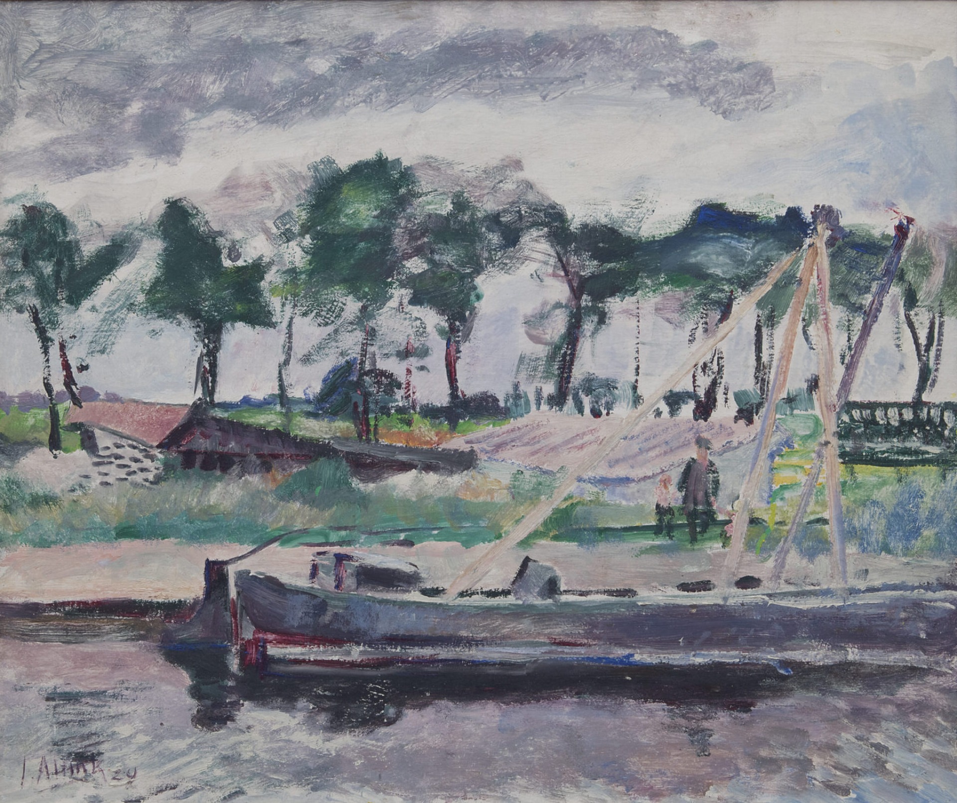 Jan Altink: Afgemeerde boot
