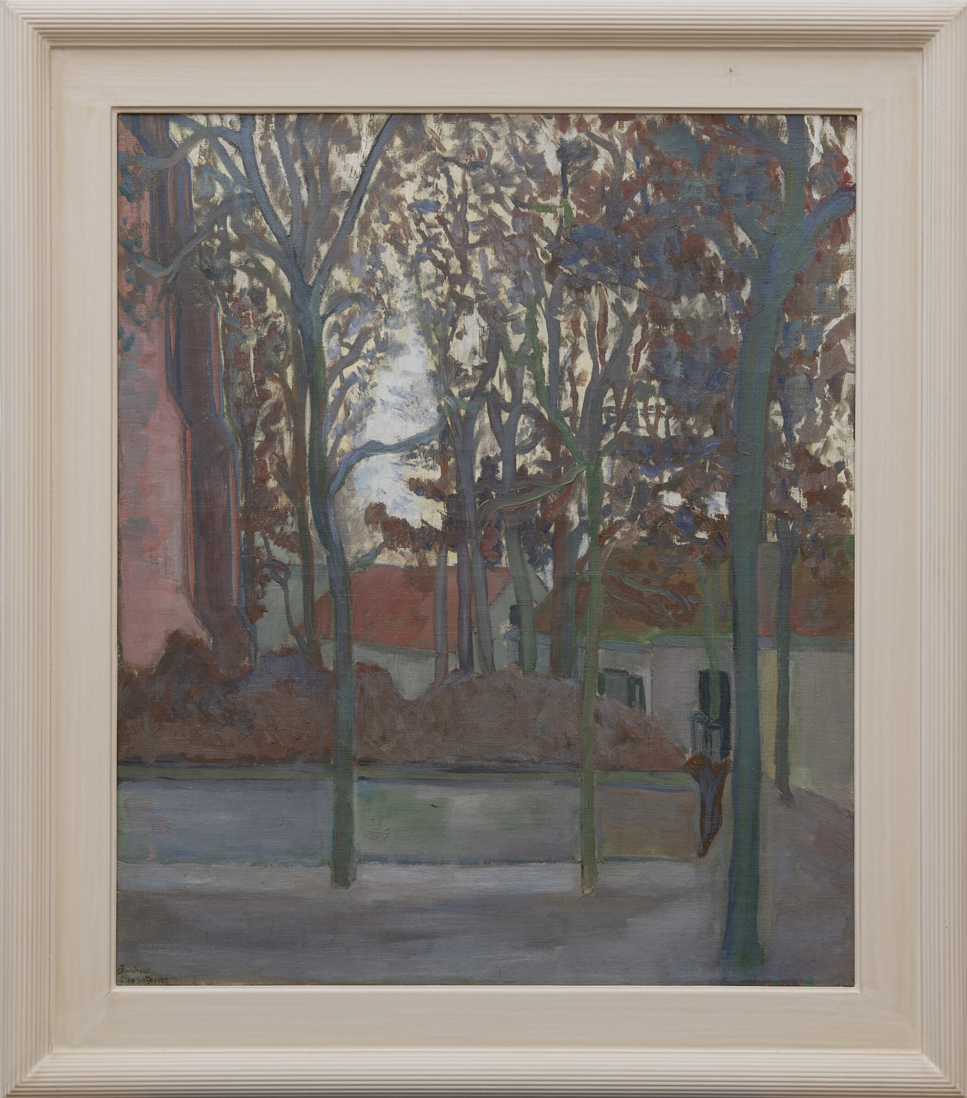 Charley Toorop: Pleintje te Domburg (in lijst)