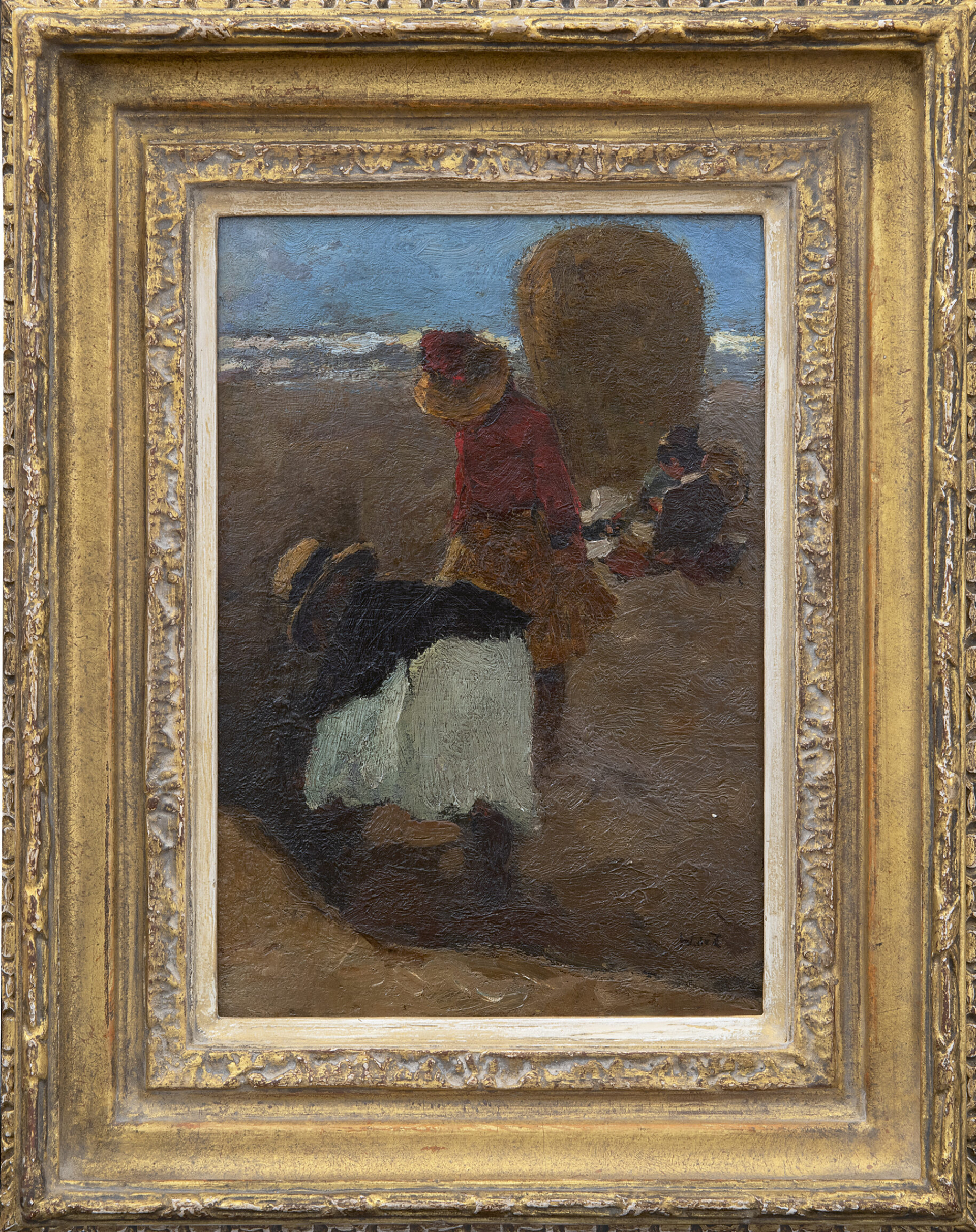 Willem de Zwart: Strandgezicht (in lijst)