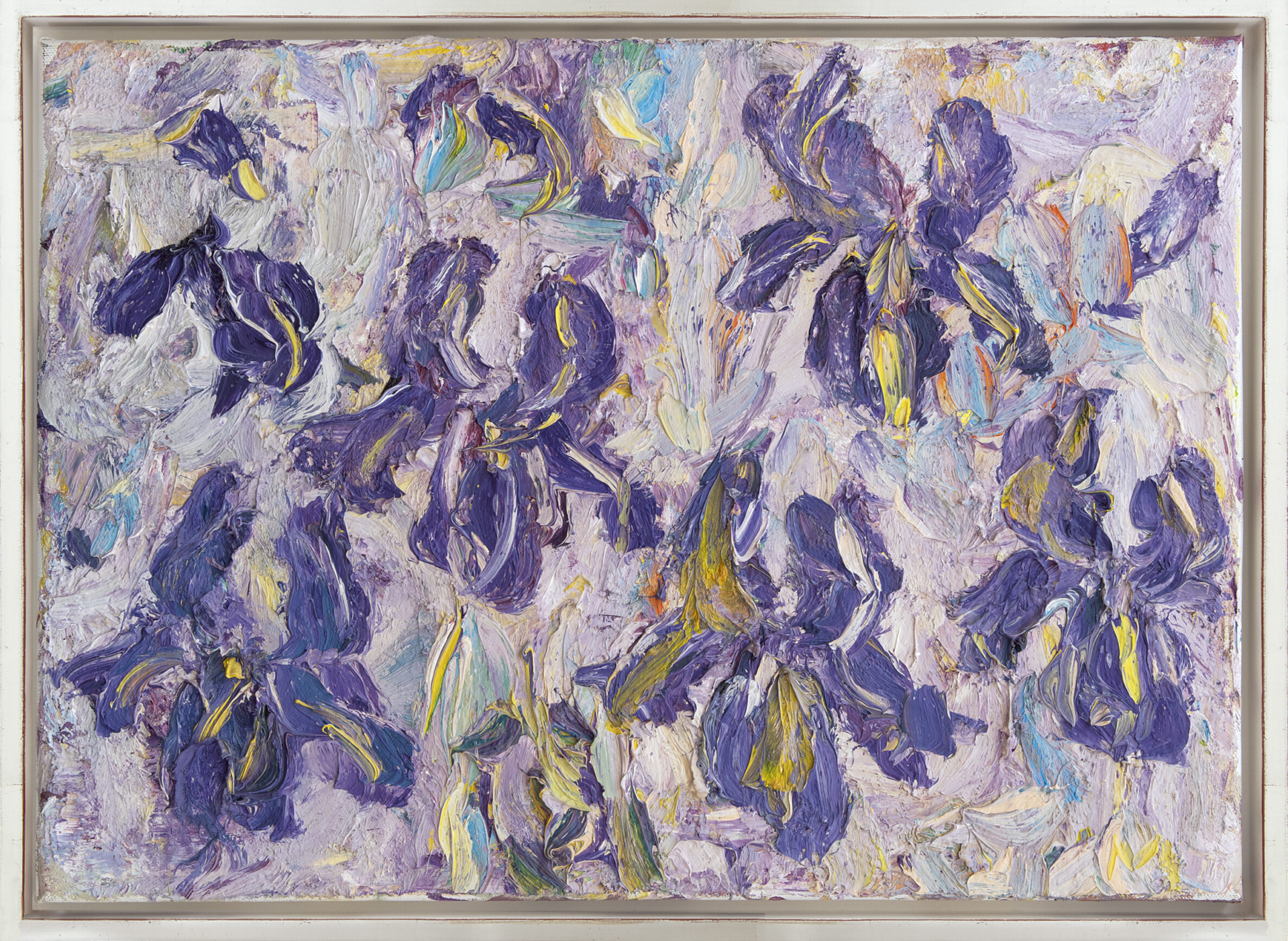 Marc Mulders: Paarse irissen (in lijst)