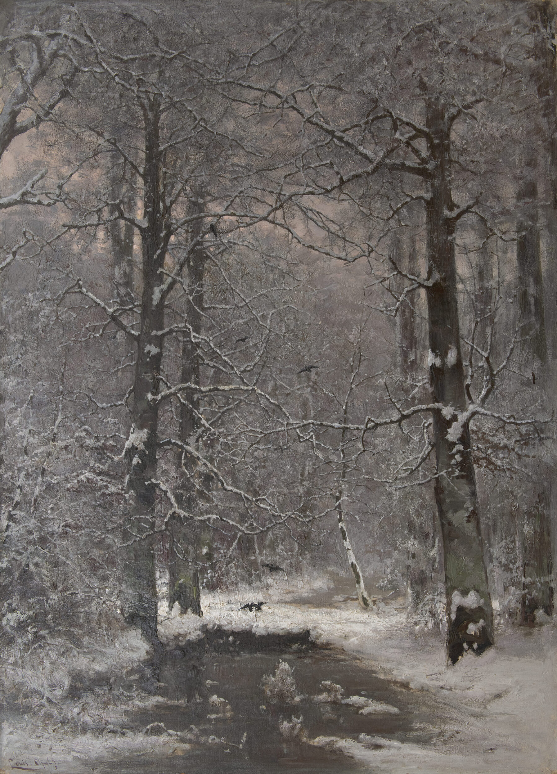 Louis Apol: Winters bosgezicht