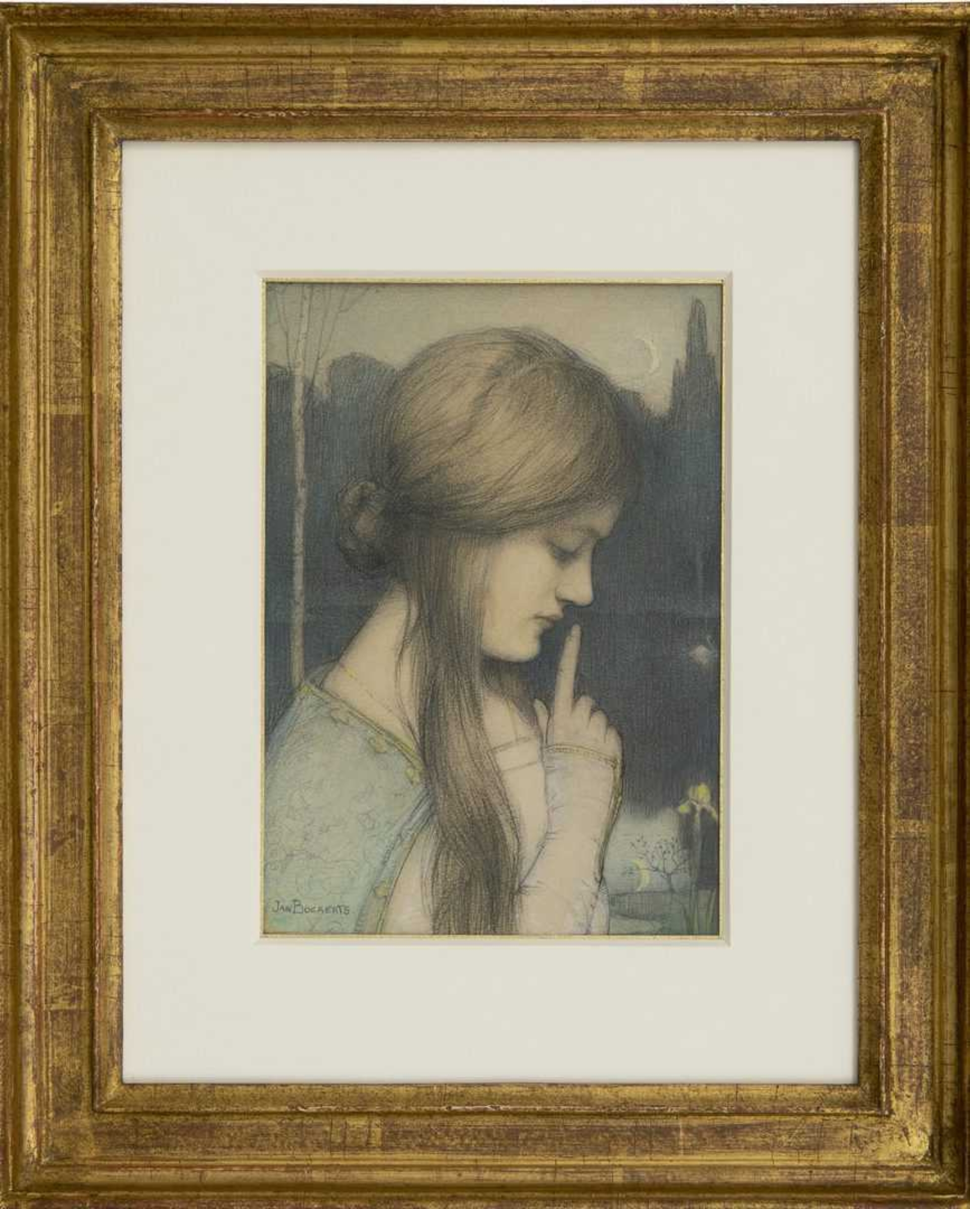 Jan Bogaerts: Jong meisje (in lijst)