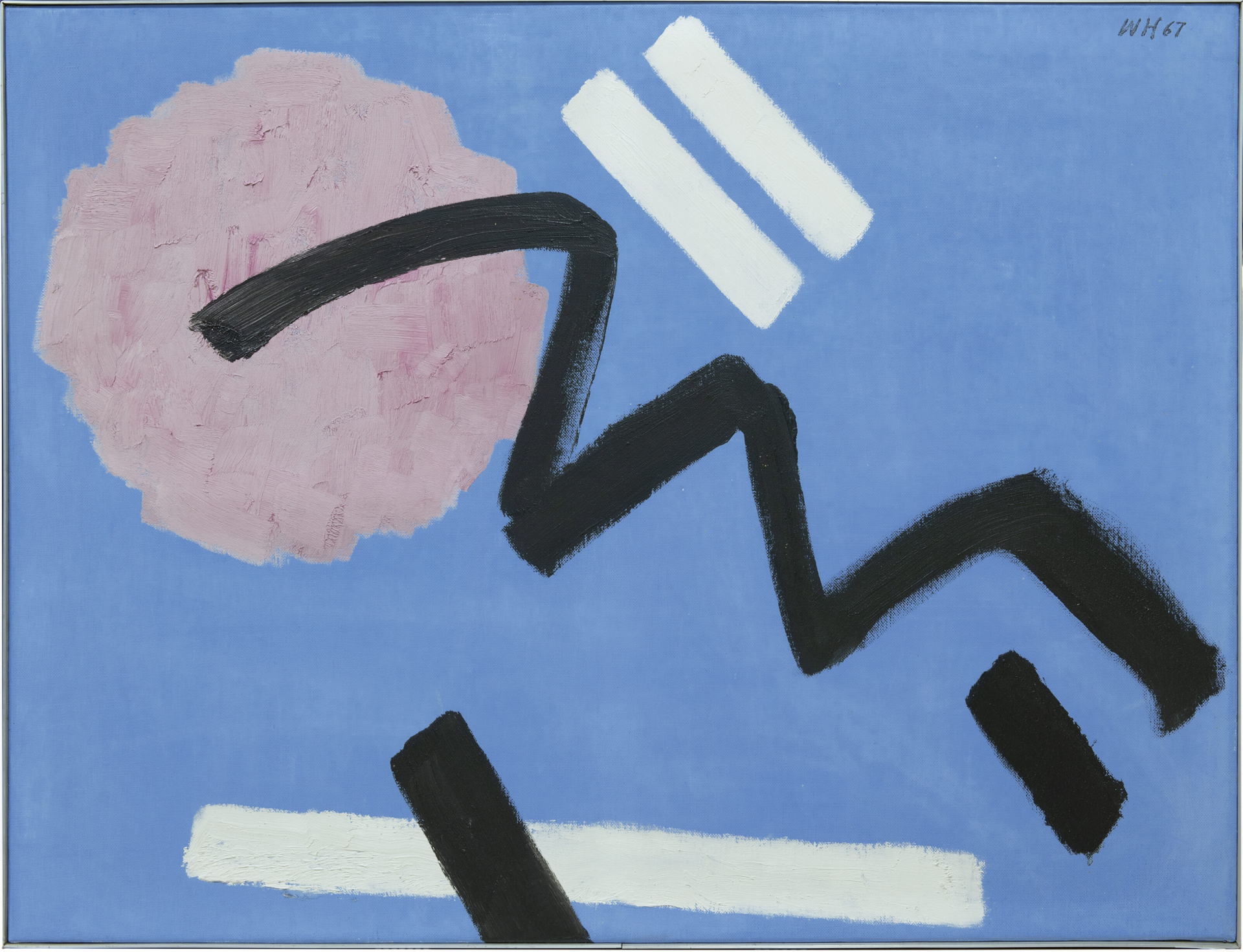 : Compositie in blauw
