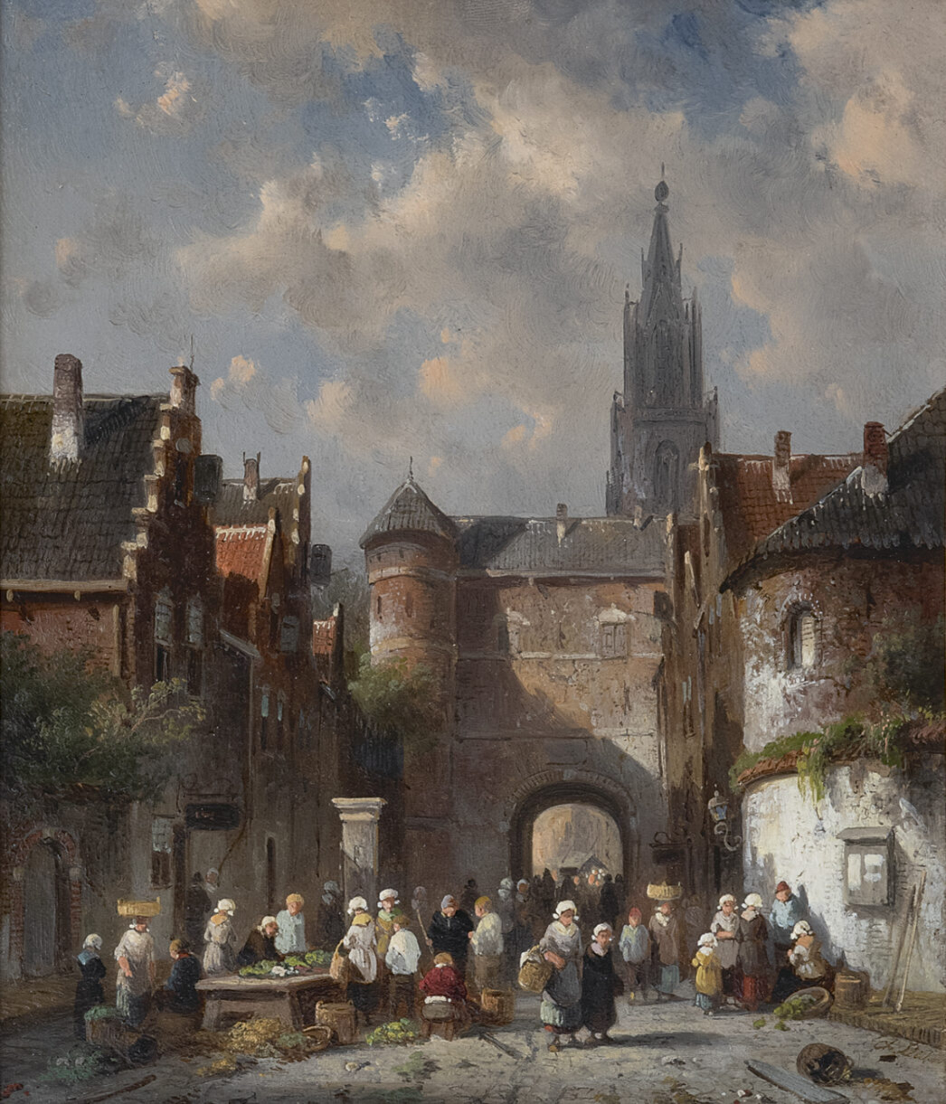 Charles Leickert: Zonnig stadsgezicht