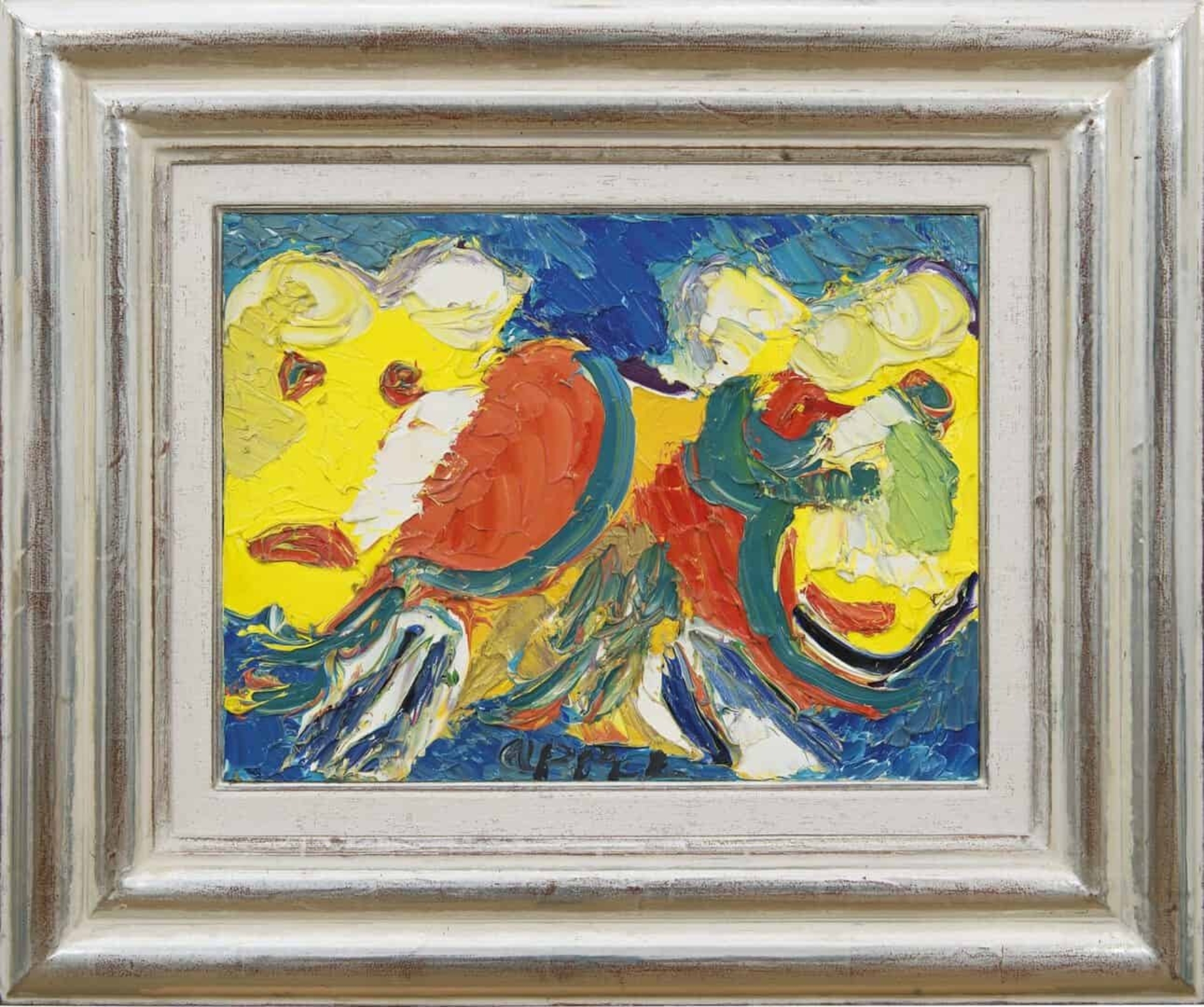 Karel Appel: Twee figuren (in lijst)