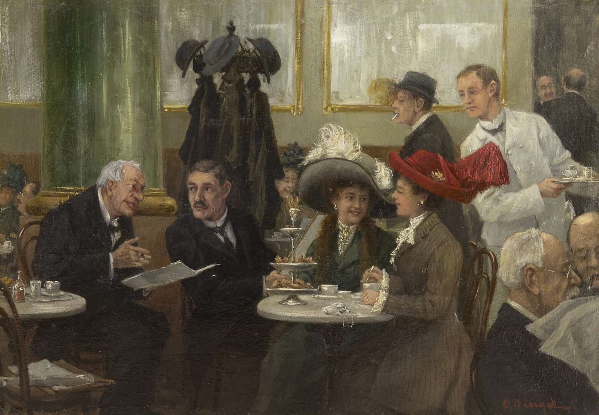 Otto Dinger: In het restaurant