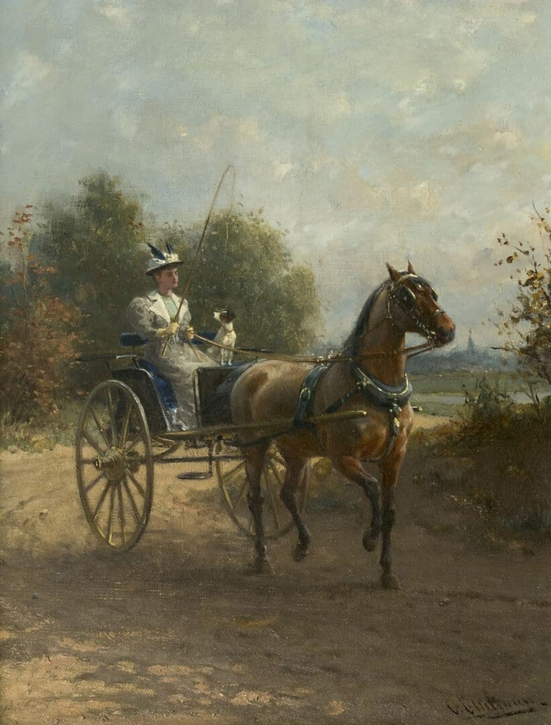 Otto Eerelman: In een rijtuig op een zomerse dag