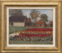 Anton Koster: Tulpenvelden (in lijst)