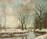 Arnold Marc Gorter: The Vordense beek in winter