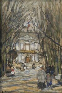 Floris Arntzenius: Wandelen op het Lange Voorhout in Den Haag