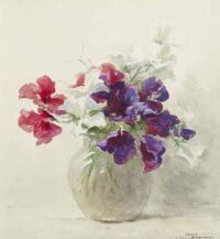 Gerald Ackermann: Lathyrus in een glazen vaasje