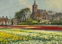 Ben Viegers: Kleurrijk bollenveld bij Limmen