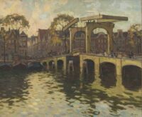 Ben Viegers: Gezicht op de Magere Brug in Amsterdam