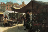 Theo Mesker: Bloemen kopen op de Grote Markt in Den Haag