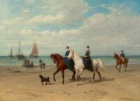 Conradijn Cunaeus: Paardrijden op het strand
