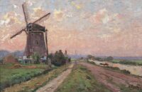 Rodolphe Paul Wytsman: De Trekvliet met Den Haag op de achtergrond