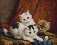 Cornelis Raaphorst: Drie jonge katjes