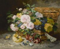 Eugène-Henri Cauchois: Mand met rozen