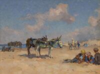 Louis Soonius: Ezeltjes op het strand