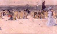 Floris Arntzenius: Flaneren op het strand van Scheveningen
