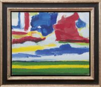 Gerrit Benner: Landschap (in lijst)