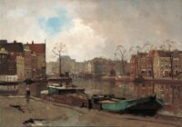 Cornelis Vreedenburgh: Gezicht op het Spaarne, Haarlem