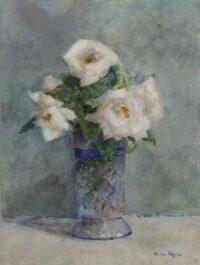 Herman Bogman: Witte rozen in kristallen vaas