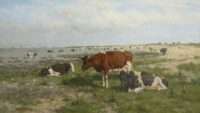 Herman Wolbers: Wadende koeien aan de Zuiderzee