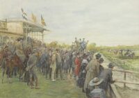 Jan Hoynck van Papendrecht: Paardenrace bij Duindigt, Wassenaar