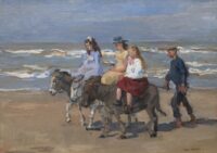 Isaac Israels: Ezeltje rijden op het strand van Scheveningen