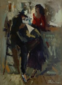 Jan Rijlaarsdam: Caféscène in Parijs