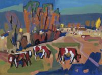 Jan van der Zee: Gronings landschap met koeien