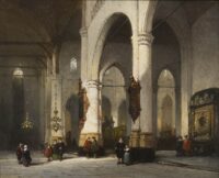 Johannes Bosboom: De St. Laurenskerk te Rotterdam